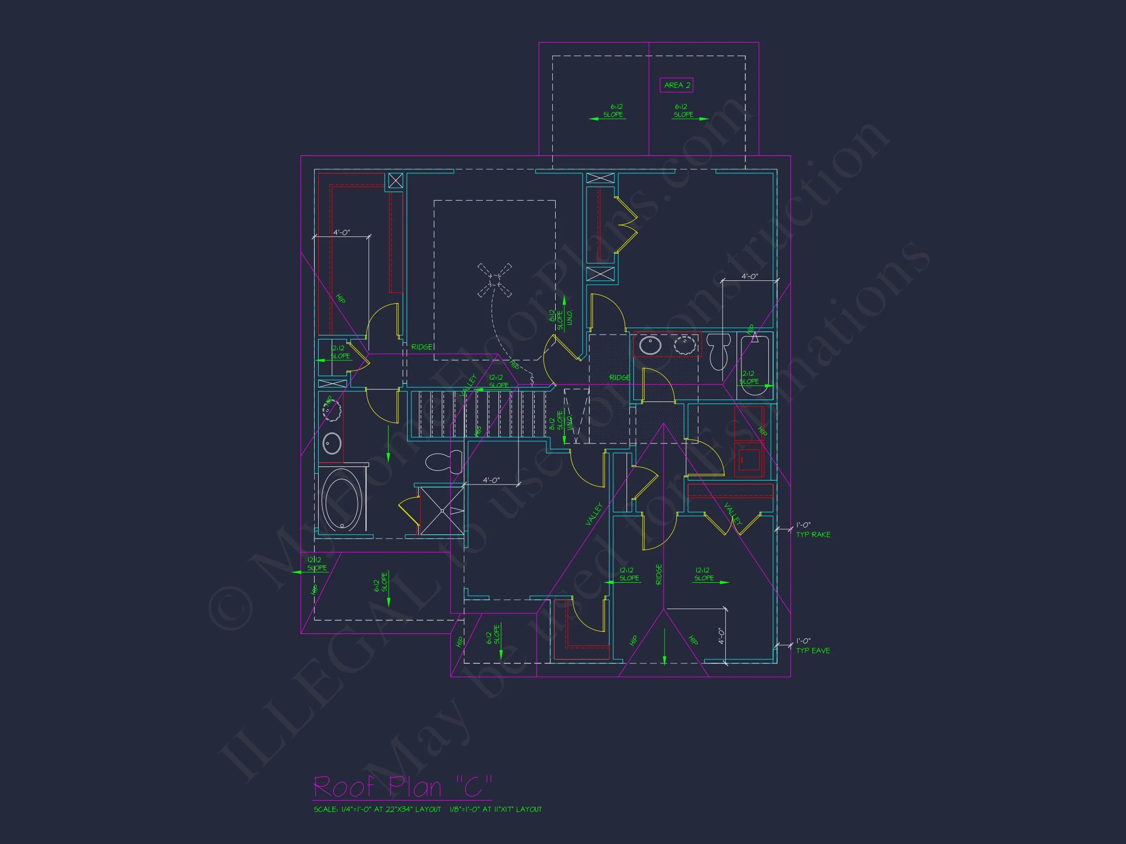 Classic 2-Story house Plan: 4 Beds, 2289 sq ft Blueprint