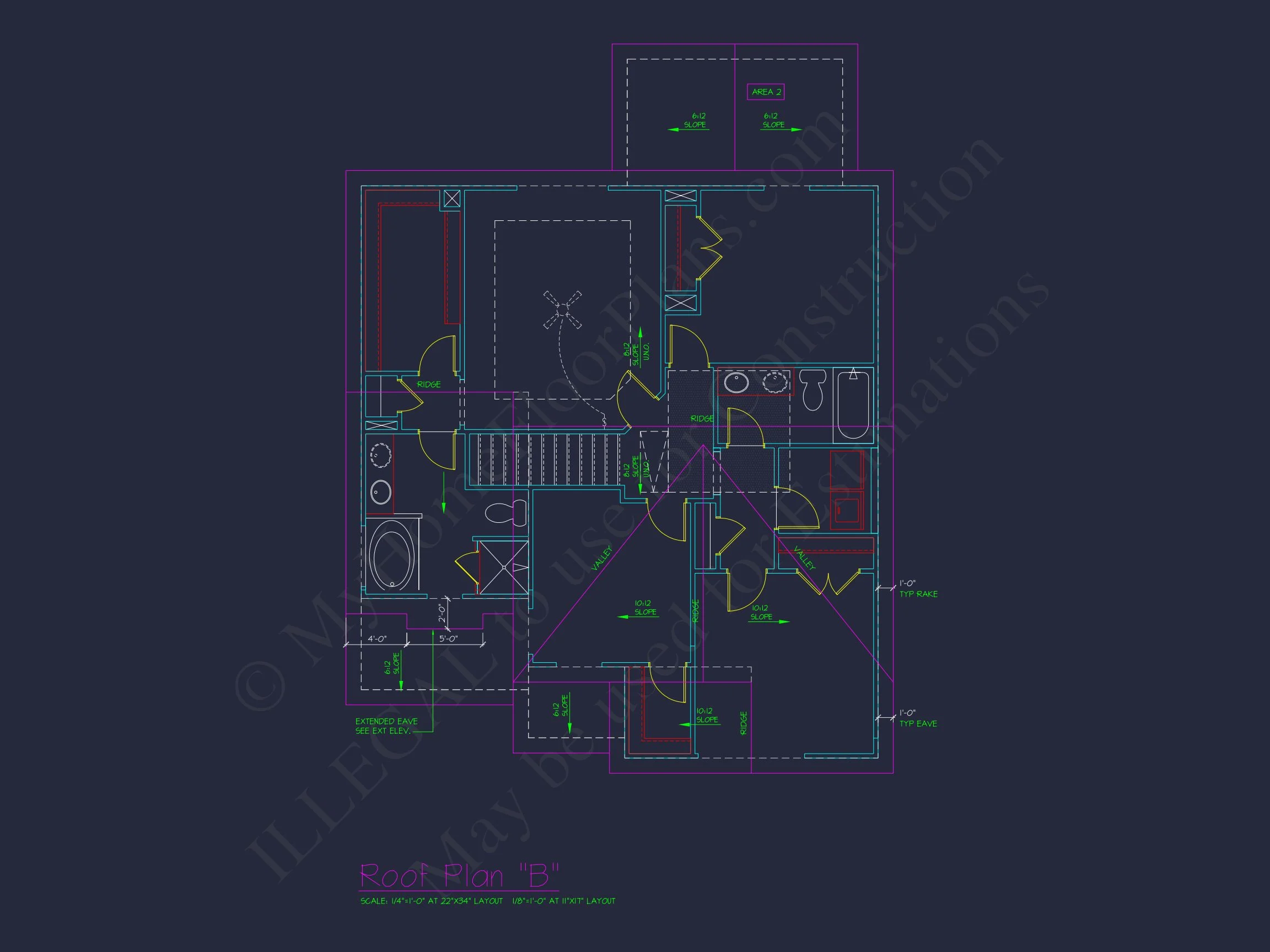 Classic 2-Story house Plan: 4 Beds, 2289 sq ft Blueprint