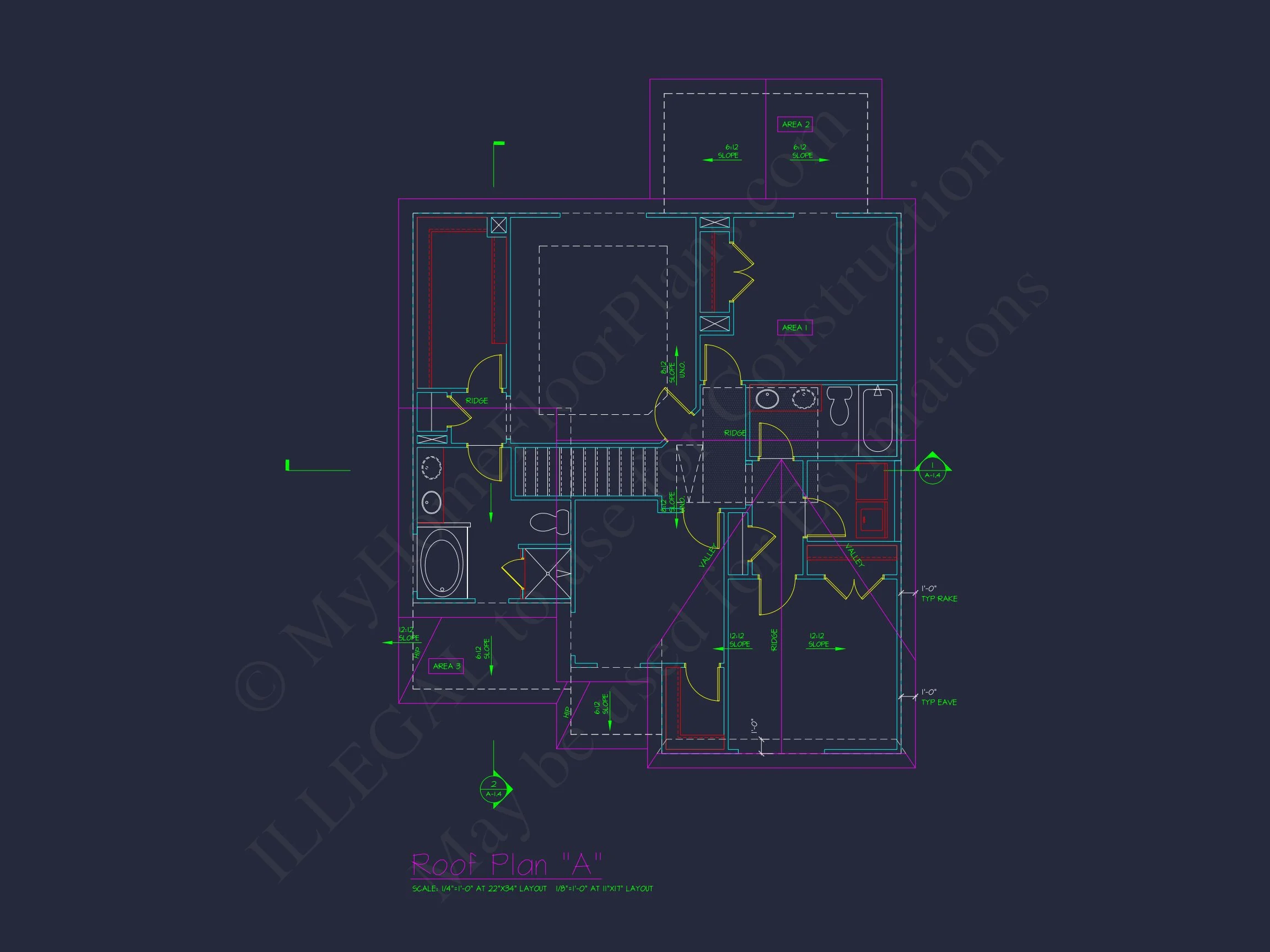 Classic 2-Story house Plan: 4 Beds, 2289 sq ft Blueprint