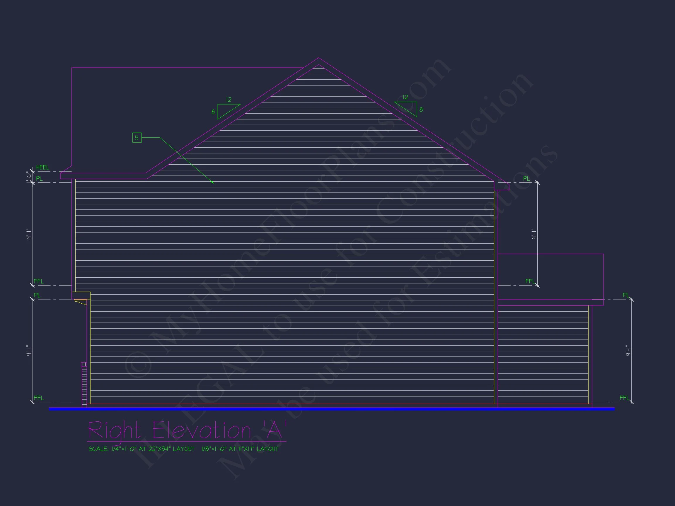 Classic 2-Story house Plan: 4 Beds, 2289 sq ft Blueprint