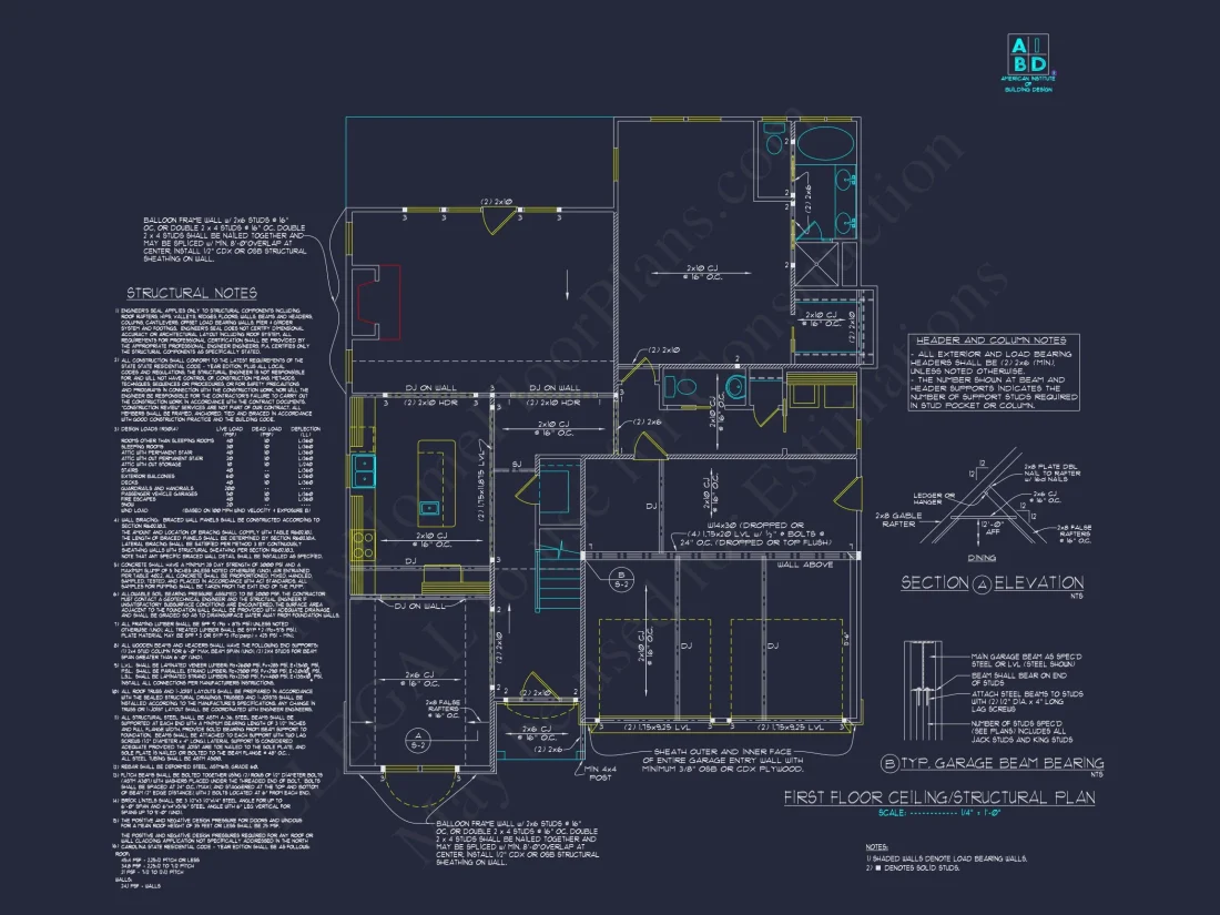 "Image of an elegant 2-story house plan with CAD-ready designs"