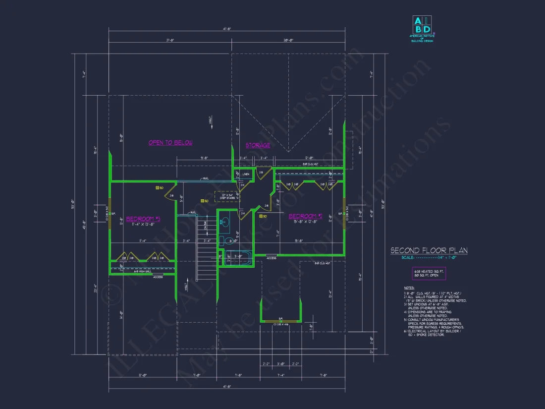"Elegant 2-story house architectural plan with CAD-ready designs"