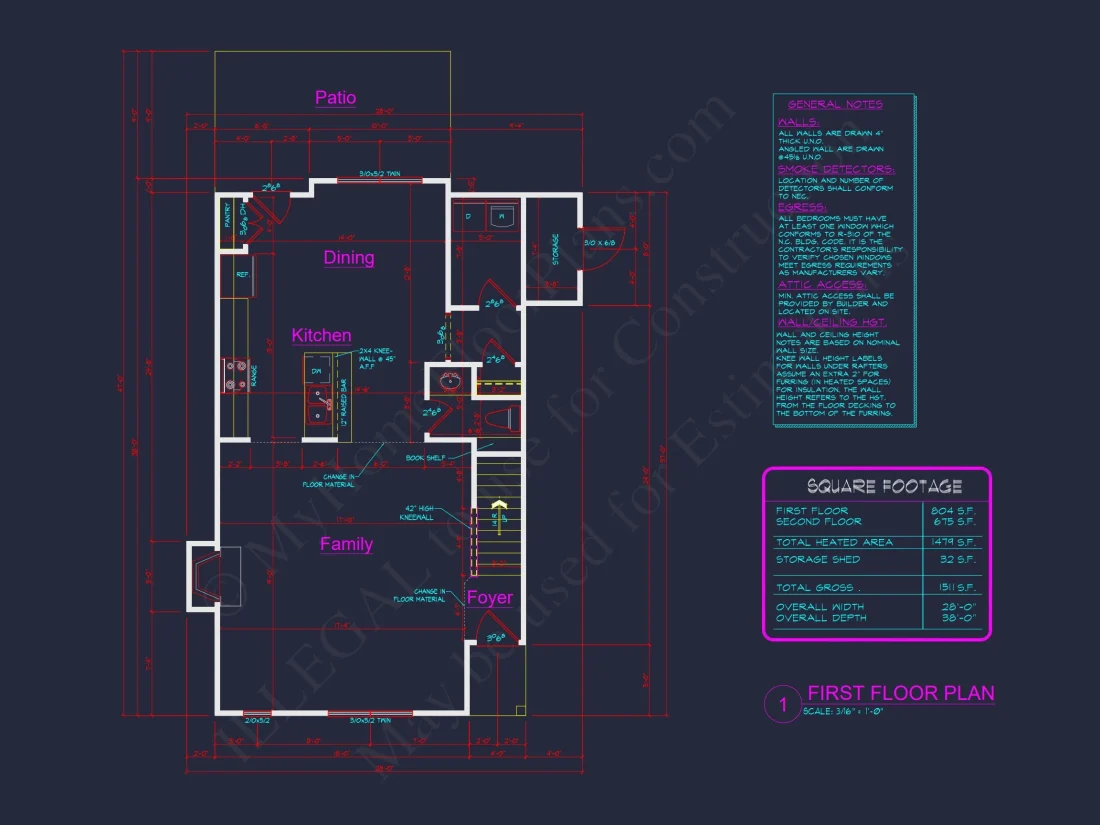 Charming 2-Story house Plan with CAD Blueprint and Unique Features