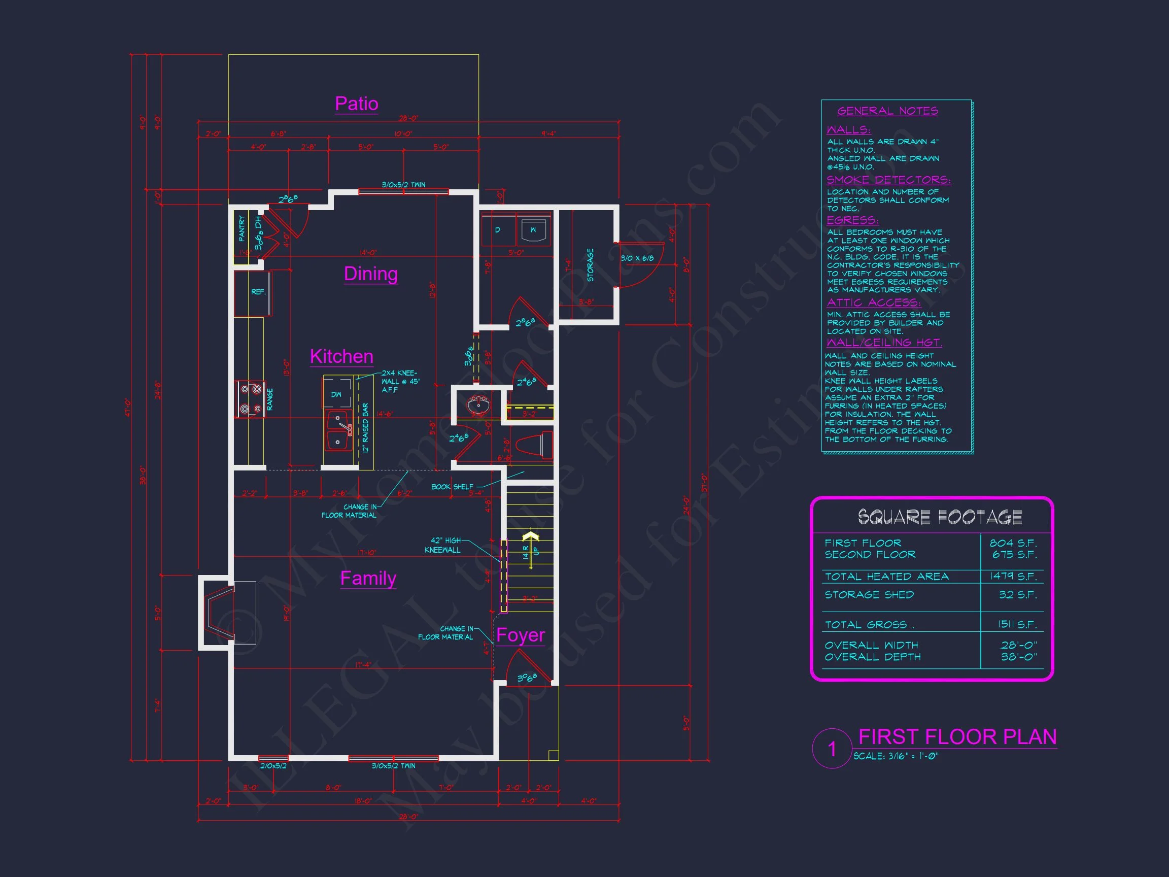 10-1201 HOUSE PLAN - Charming 2-Story House Plan with CAD Blueprint and Unique Features 6 Charming 2-Story house Plan with CAD Blueprint and Unique Features