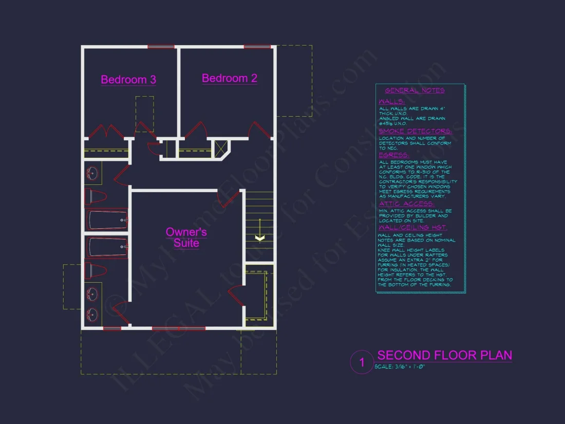 Charming 2-Story house Plan with CAD Blueprint and Unique Features