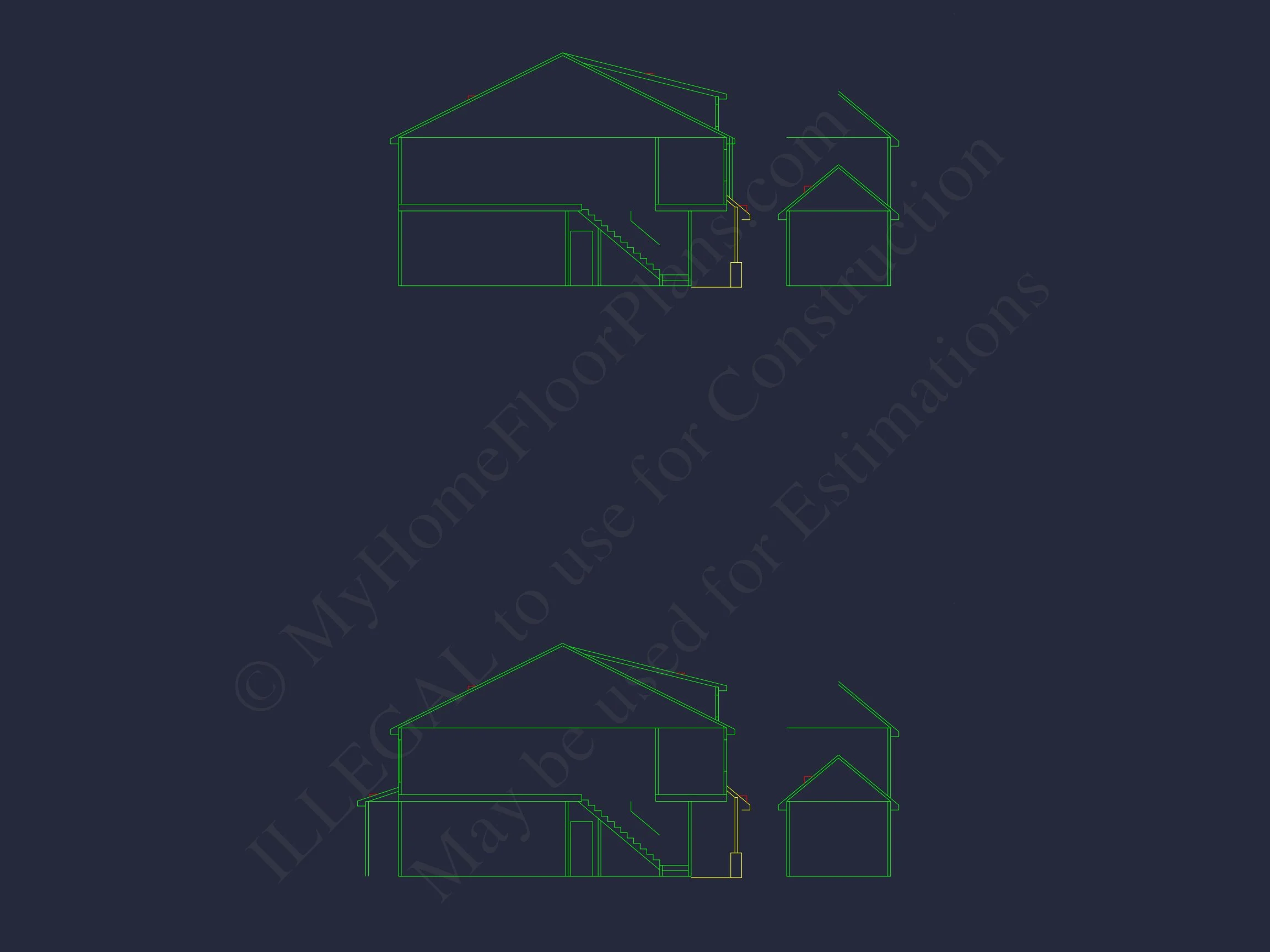 10-1163 HOUSE PLAN -Traditional Home Plan - 3-Bed, 2.5-Bath, 1,570 SF 5 Stylish house Plan with Modern Floor Plan and CAD Designs