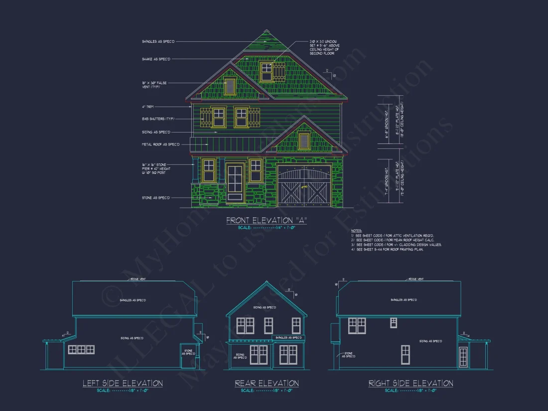 Stylish house Plan with Modern Floor Plan and CAD Designs