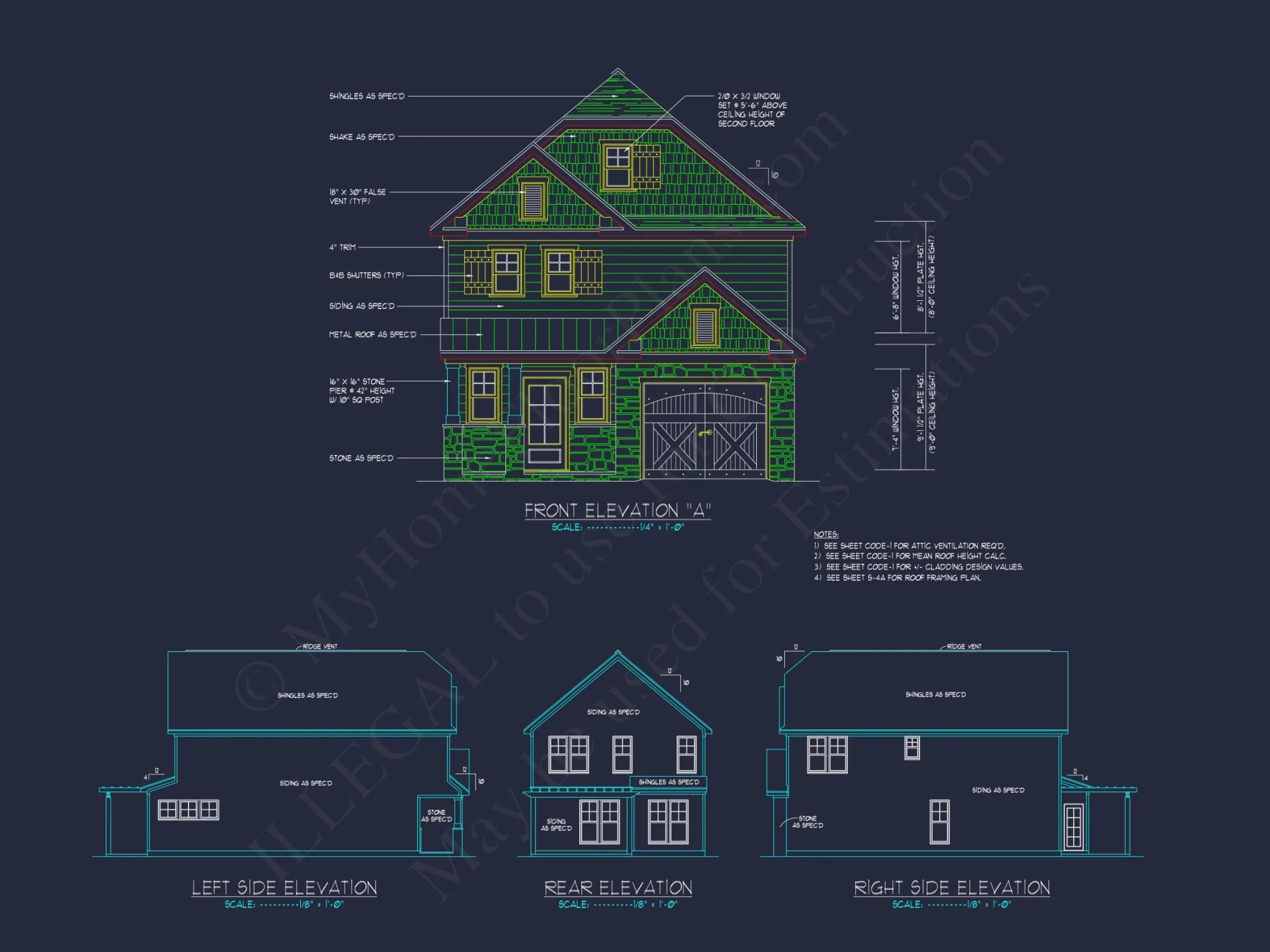Stylish house Plan with Modern Floor Plan and CAD Designs