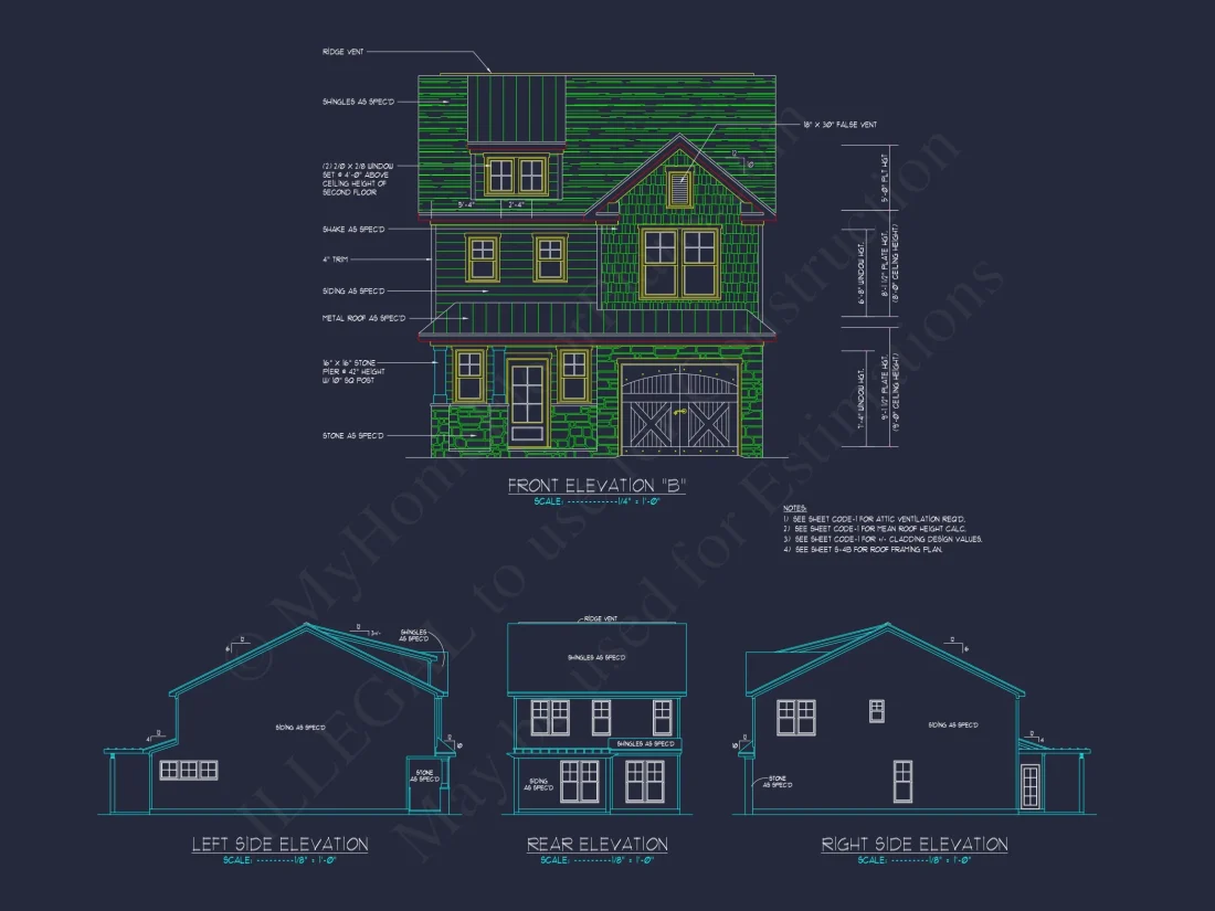 Stylish house Plan with Modern Floor Plan and CAD Designs