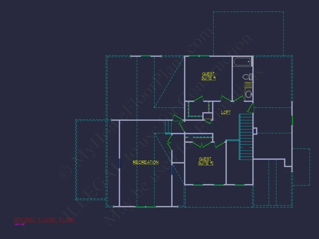 Stunning 2-Story house Plan with CAD Blueprint and Modern Designs