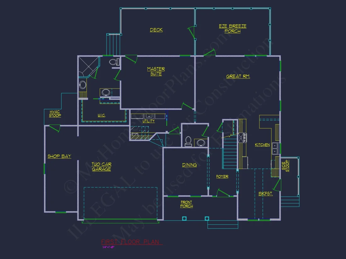 Stunning 2-Story house Plan with CAD Blueprint and Modern Designs