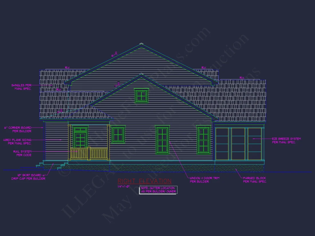 Stunning 2-Story house Plan with CAD Blueprint and Modern Designs