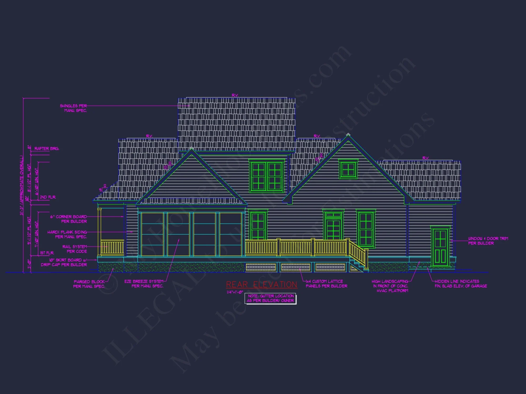 Stunning 2-Story house Plan with CAD Blueprint and Modern Designs
