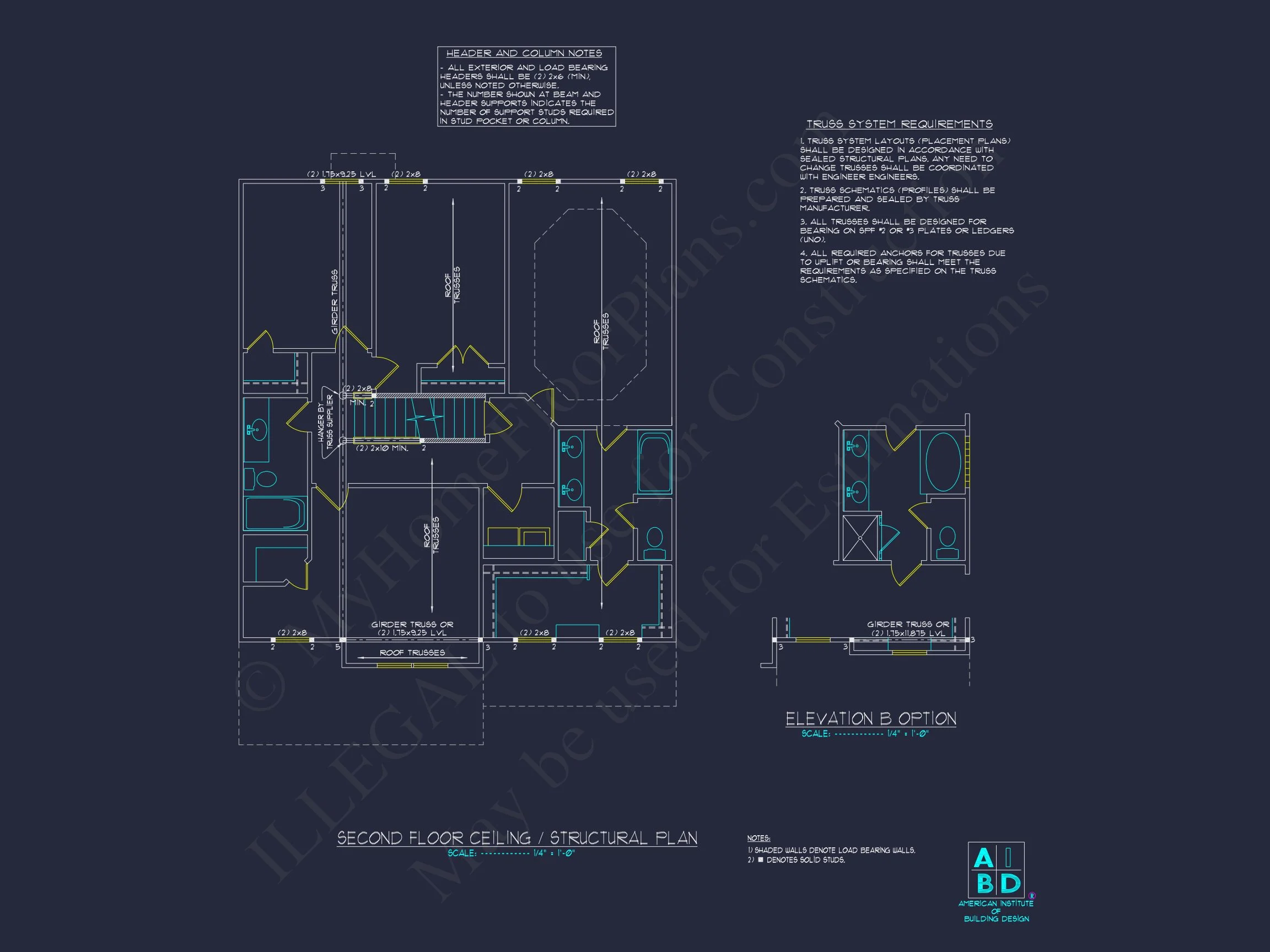 Modern house Design: Beautiful 2-Story Floor Plan Blueprint