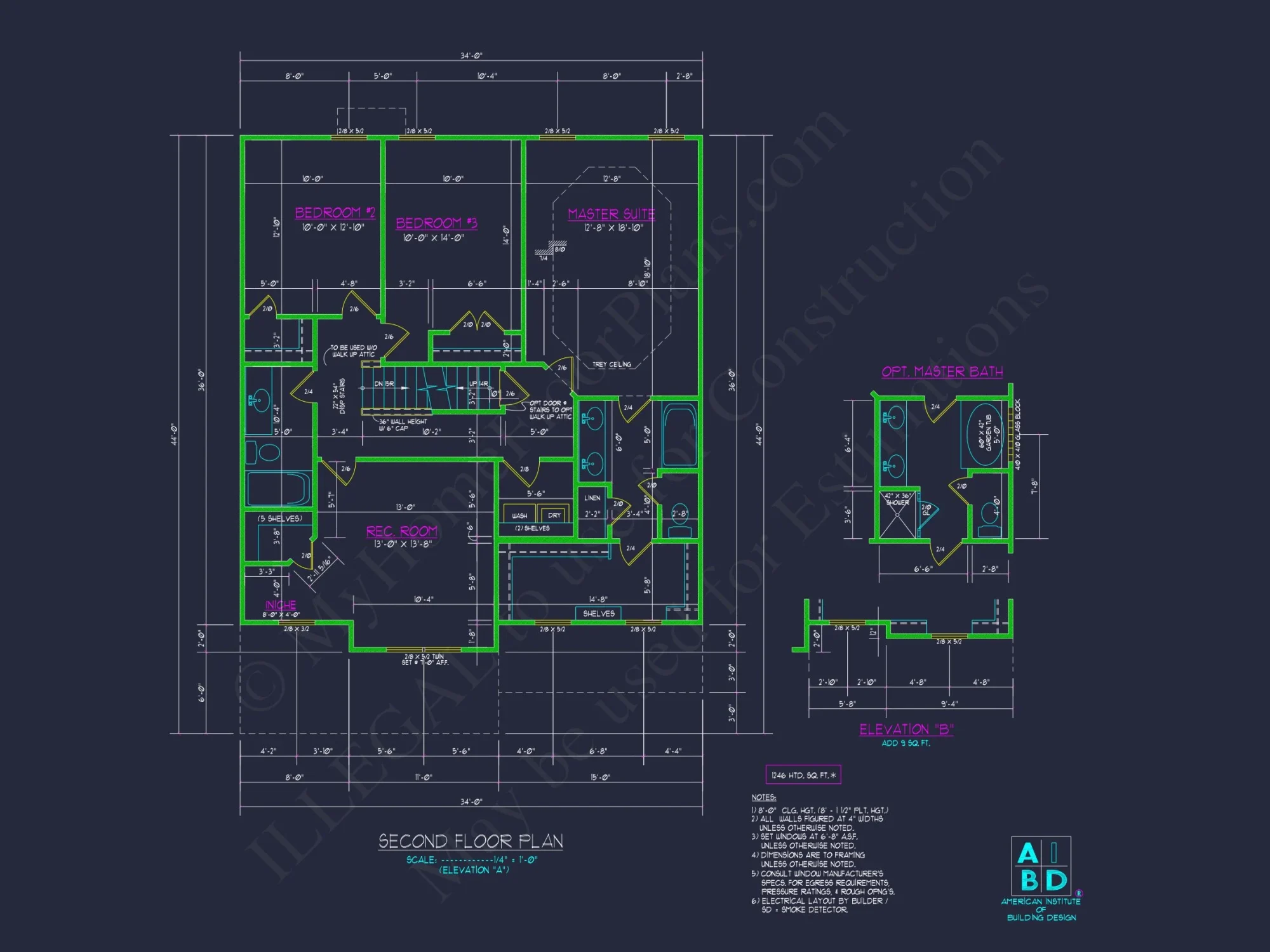 Modern house Design: Beautiful 2-Story Floor Plan Blueprint