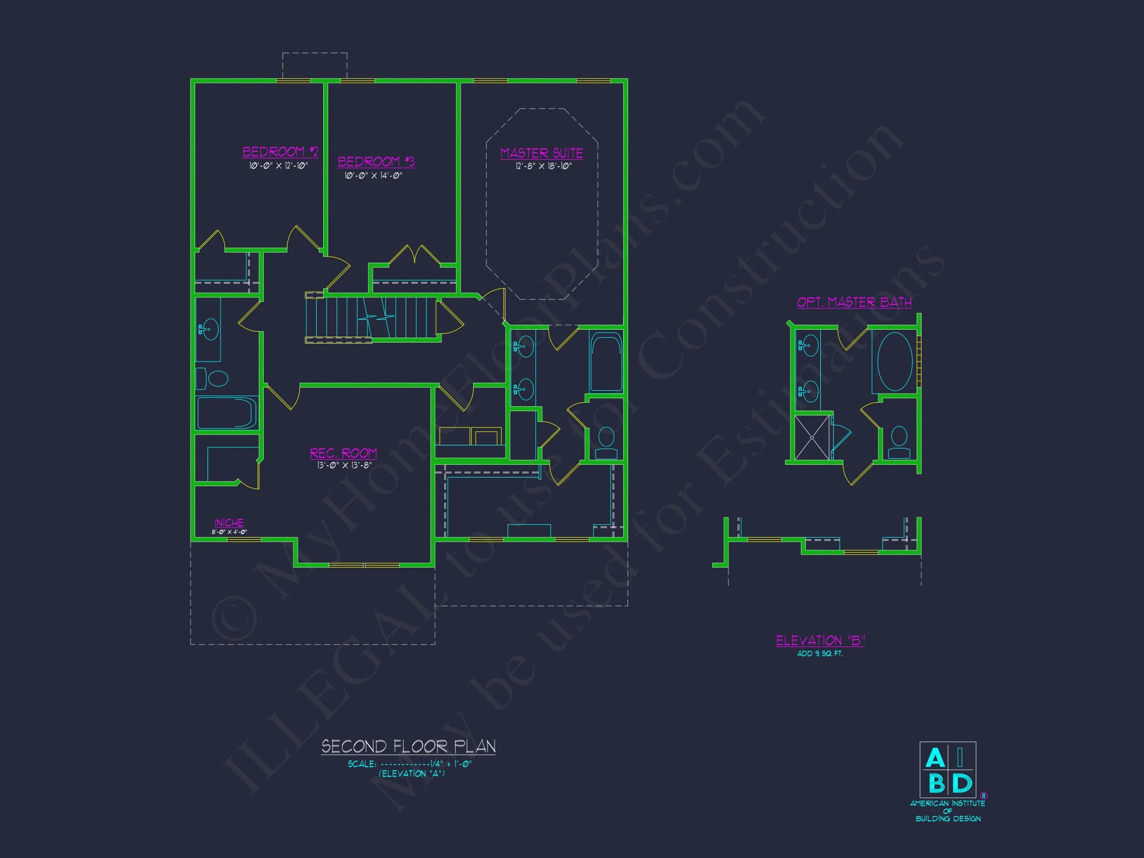 Modern house Design: Beautiful 2-Story Floor Plan Blueprint