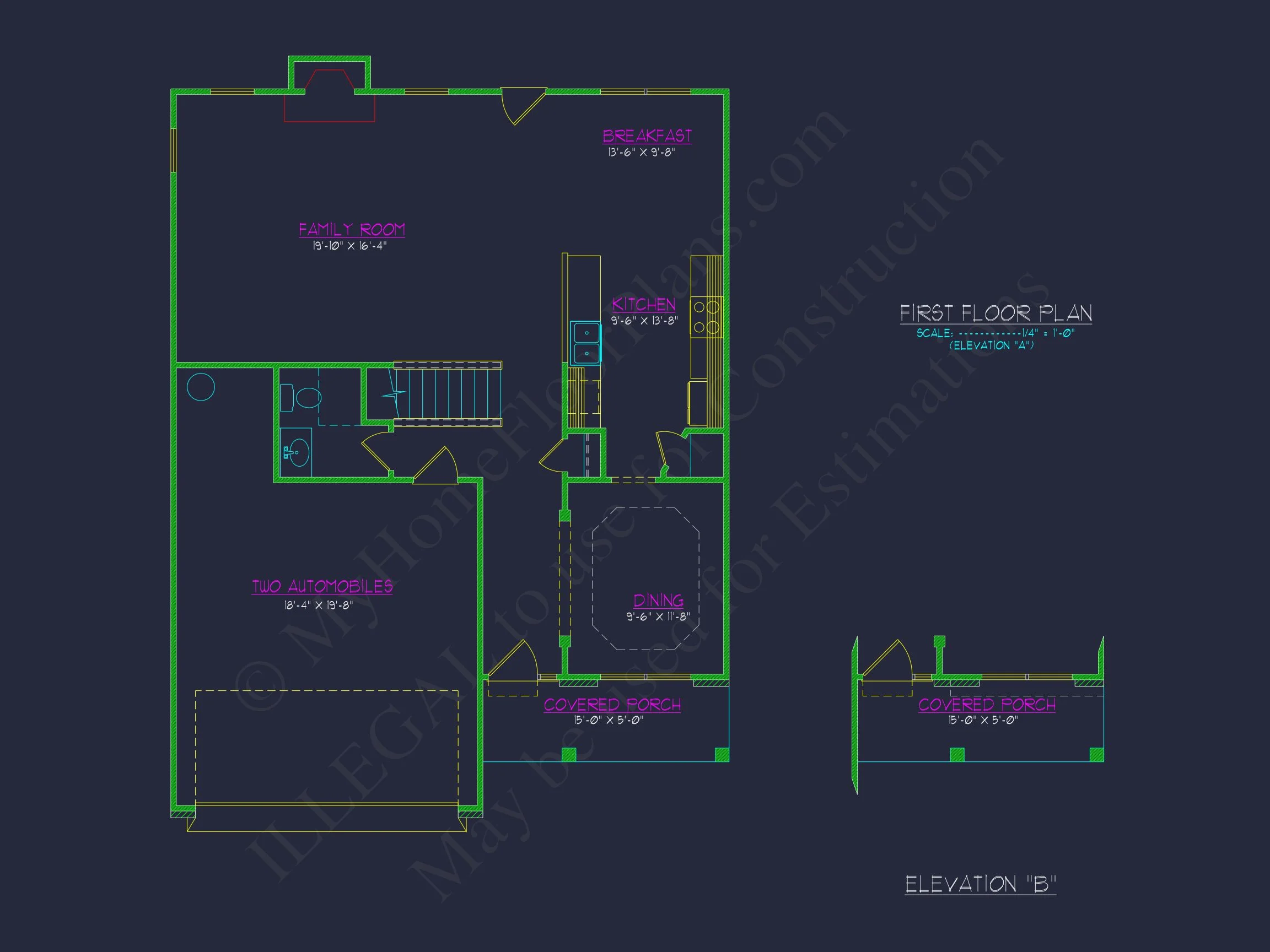Modern house Design: Beautiful 2-Story Floor Plan Blueprint