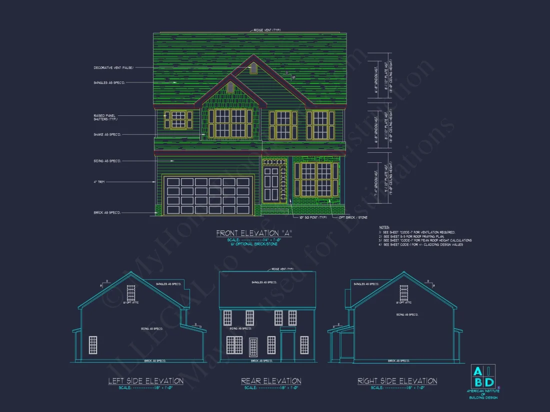 Modern house Design: Beautiful 2-Story Floor Plan Blueprint