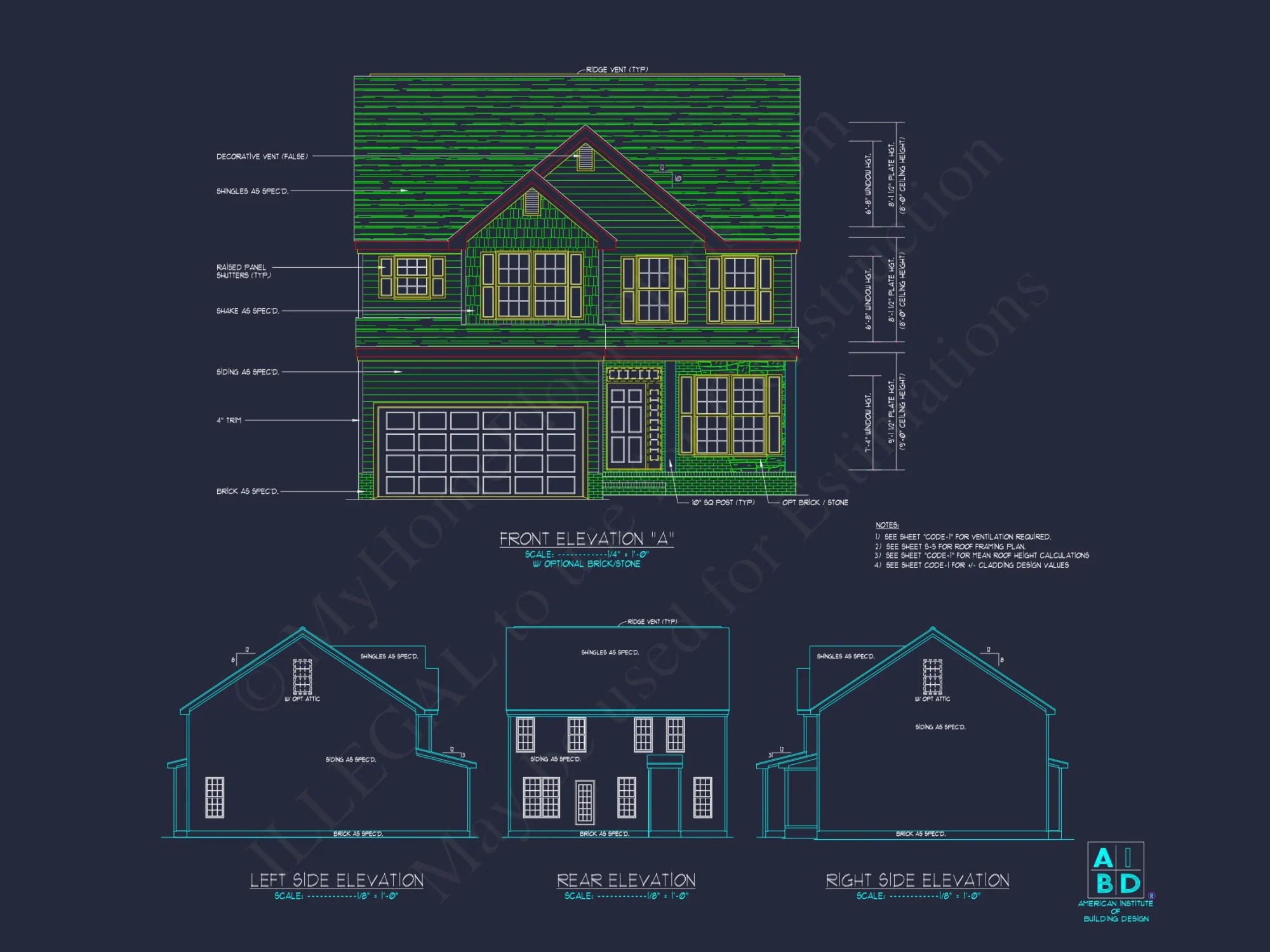 Modern house Design: Beautiful 2-Story Floor Plan Blueprint