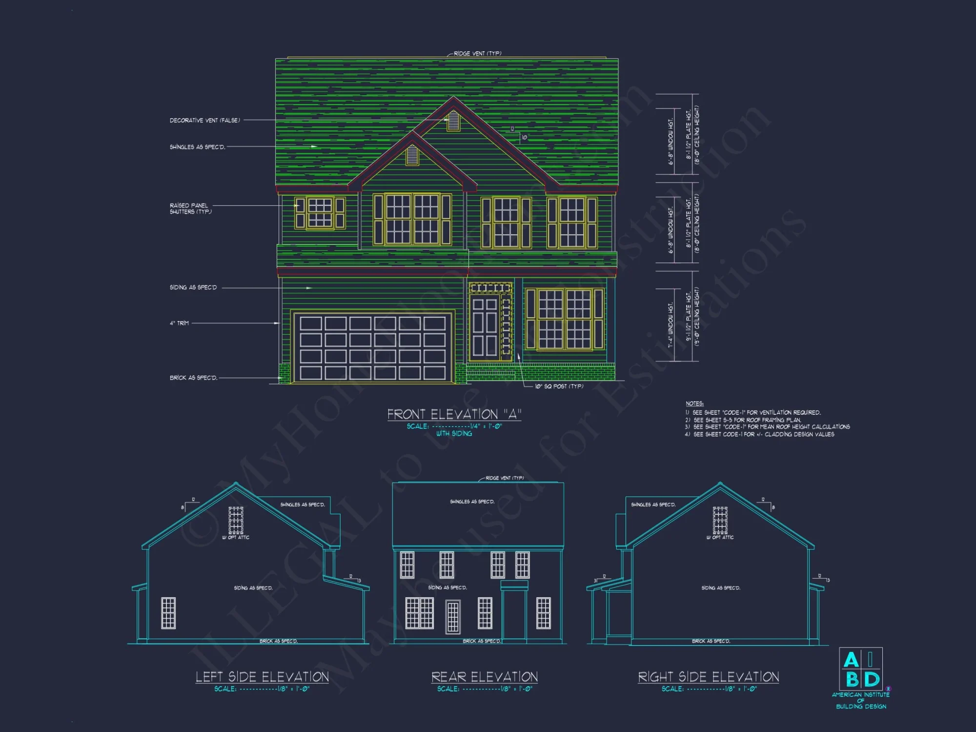 Modern house Design: Beautiful 2-Story Floor Plan Blueprint