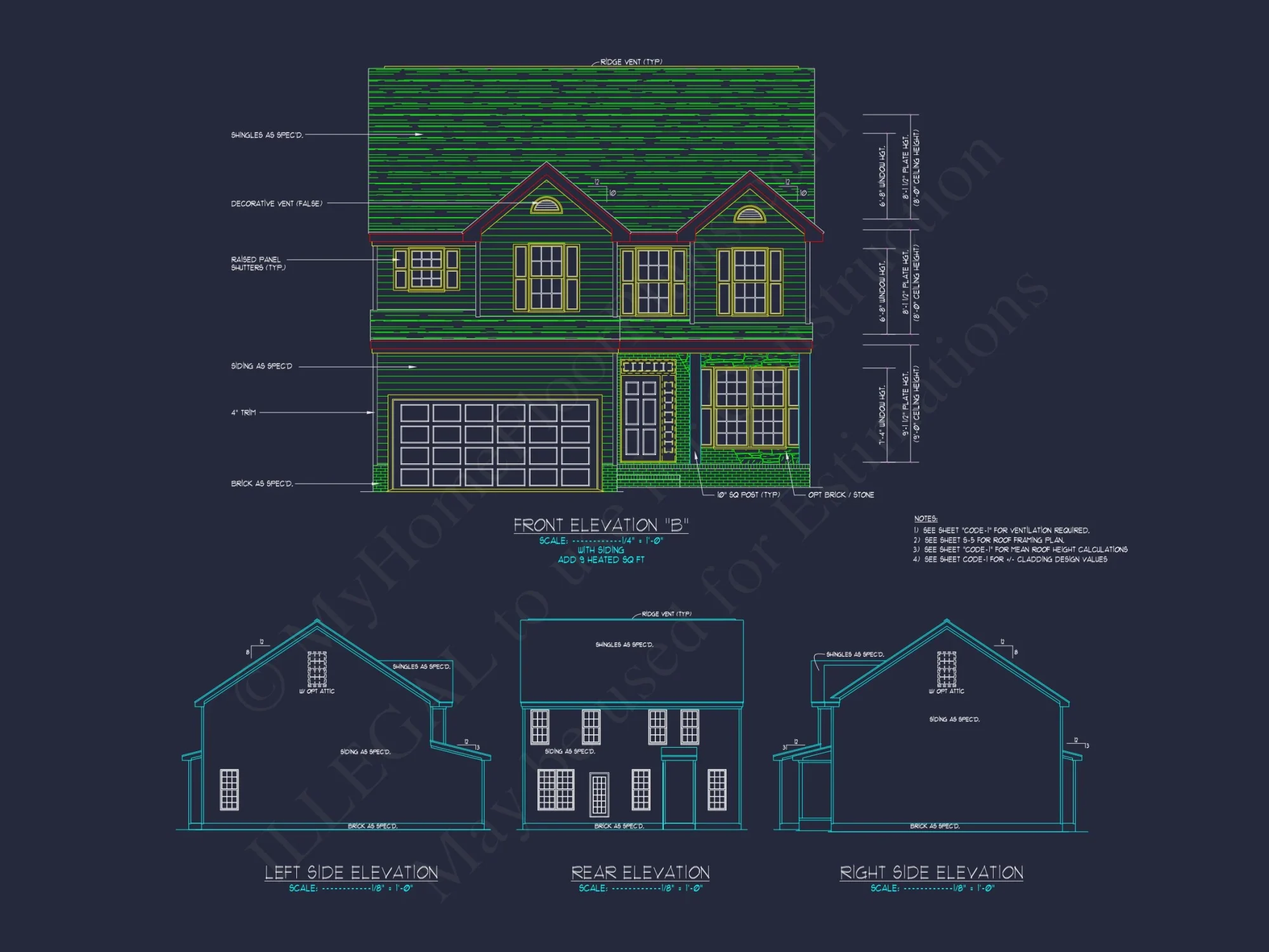 Modern house Design: Beautiful 2-Story Floor Plan Blueprint