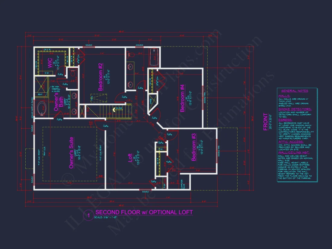 Efficient house Plan Blueprint with Colonial Farmhouse Design