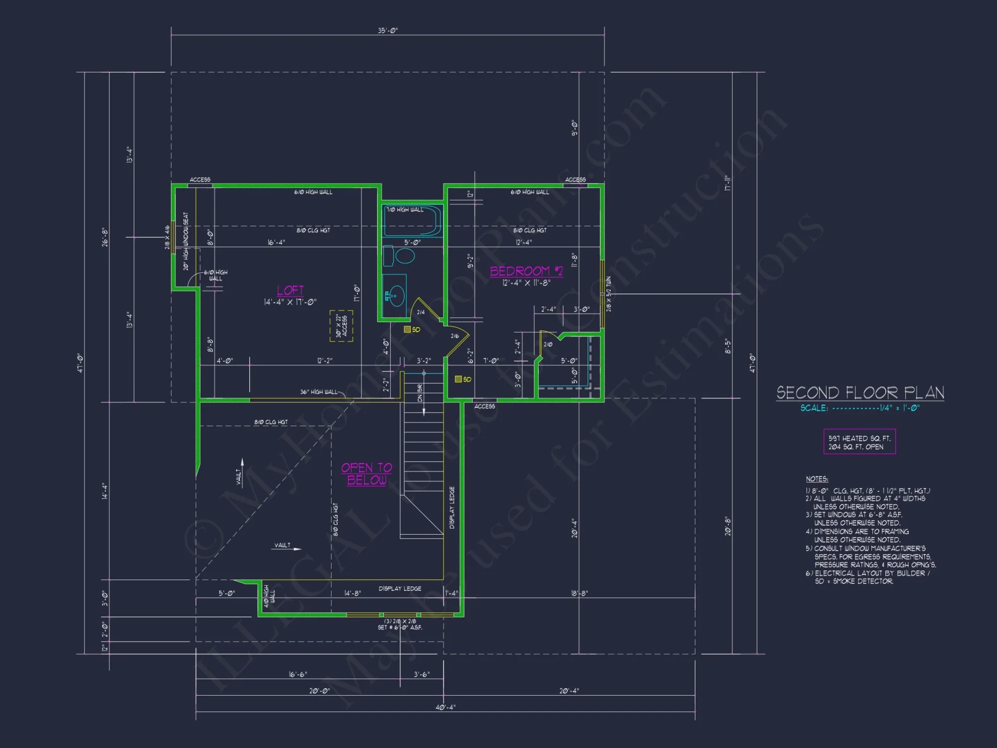 Craftsman house Plan with Open Floor Plan and CAD Designs