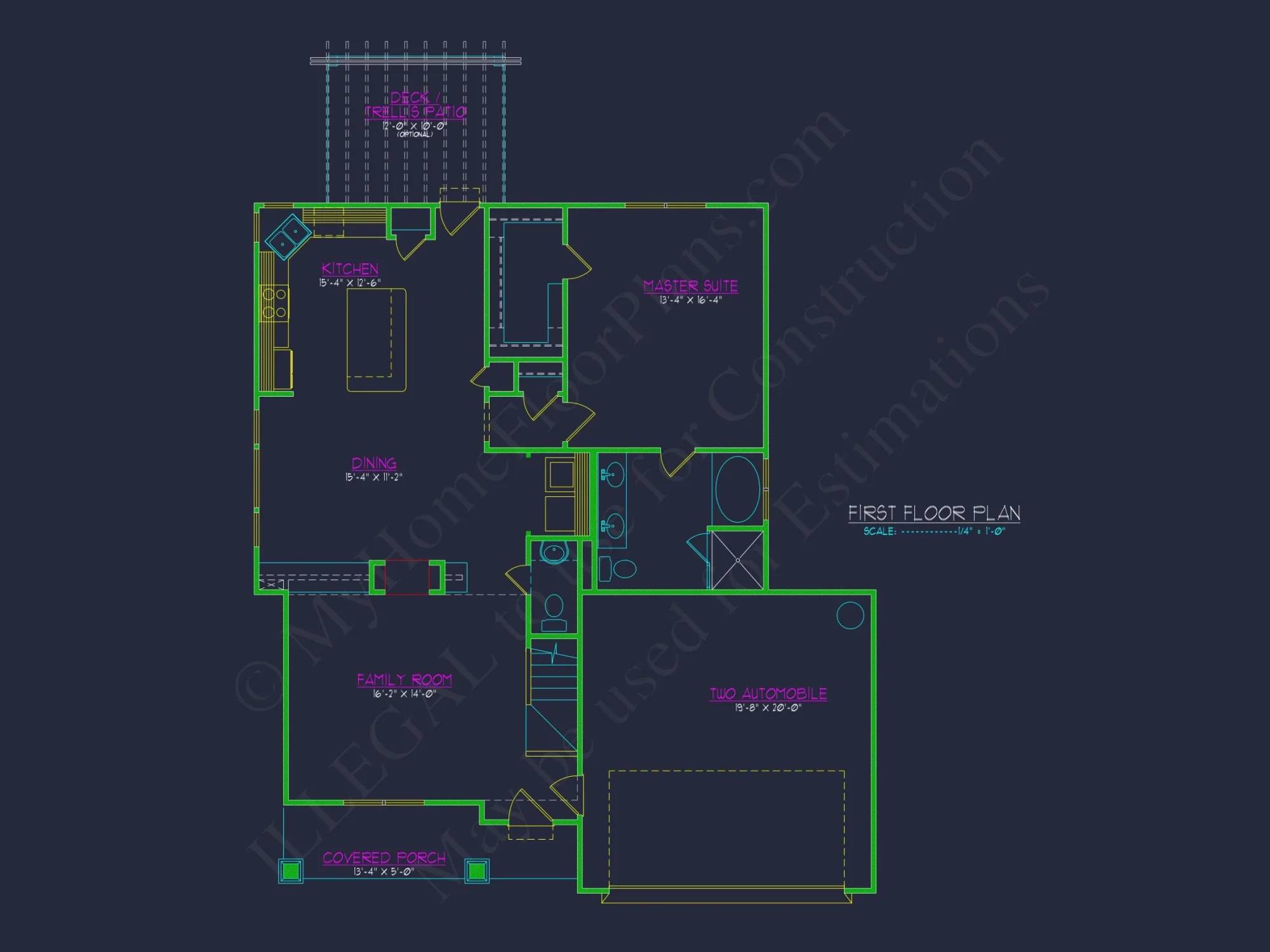 Craftsman house Plan with Open Floor Plan and CAD Designs