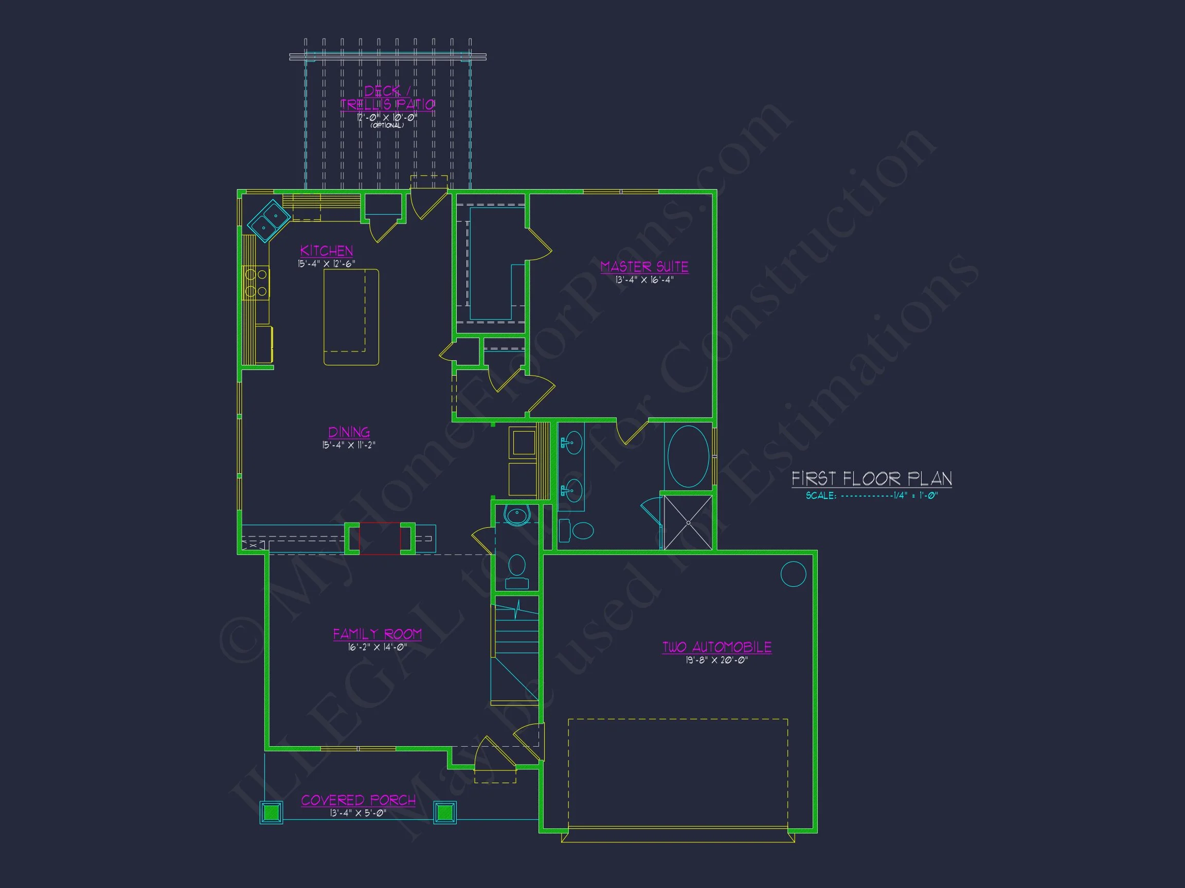 Craftsman house Plan with Open Floor Plan and CAD Designs