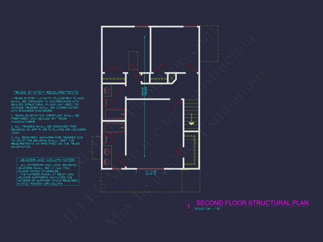 Modern 2-Story house Plan with CAD Architecture and Floor Designs