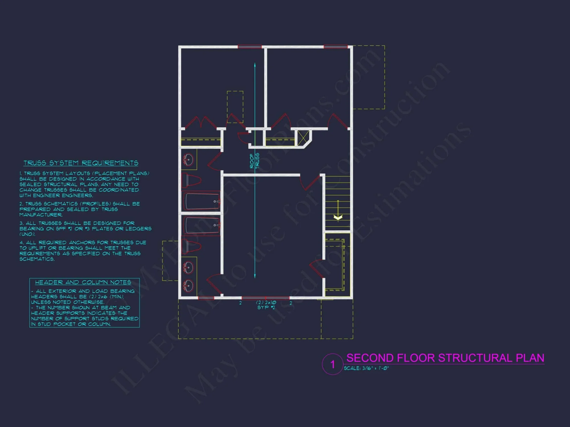 Modern 2-Story house Plan with CAD Architecture and Floor Designs