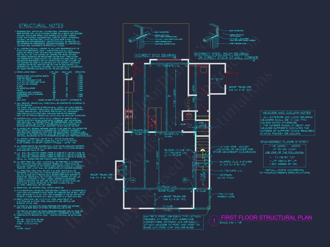 Modern 2-Story house Plan with CAD Architecture and Floor Designs