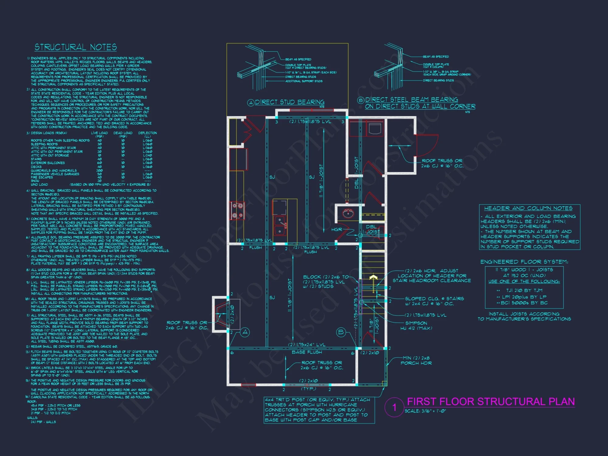 Modern 2-Story house Plan with CAD Architecture and Floor Designs