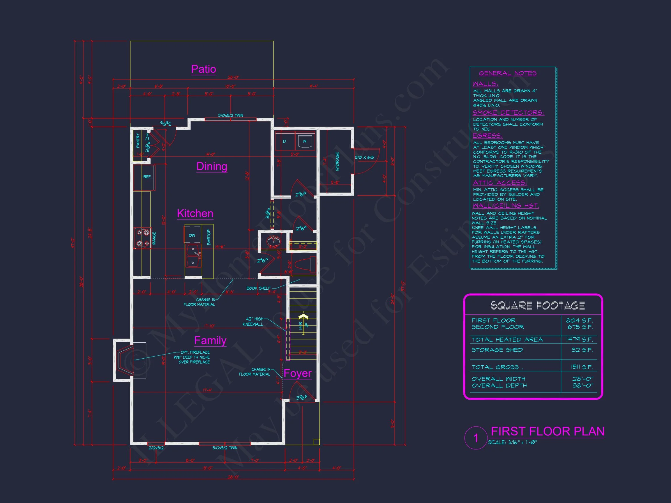 Modern 2-Story house Plan with CAD Architecture and Floor Designs