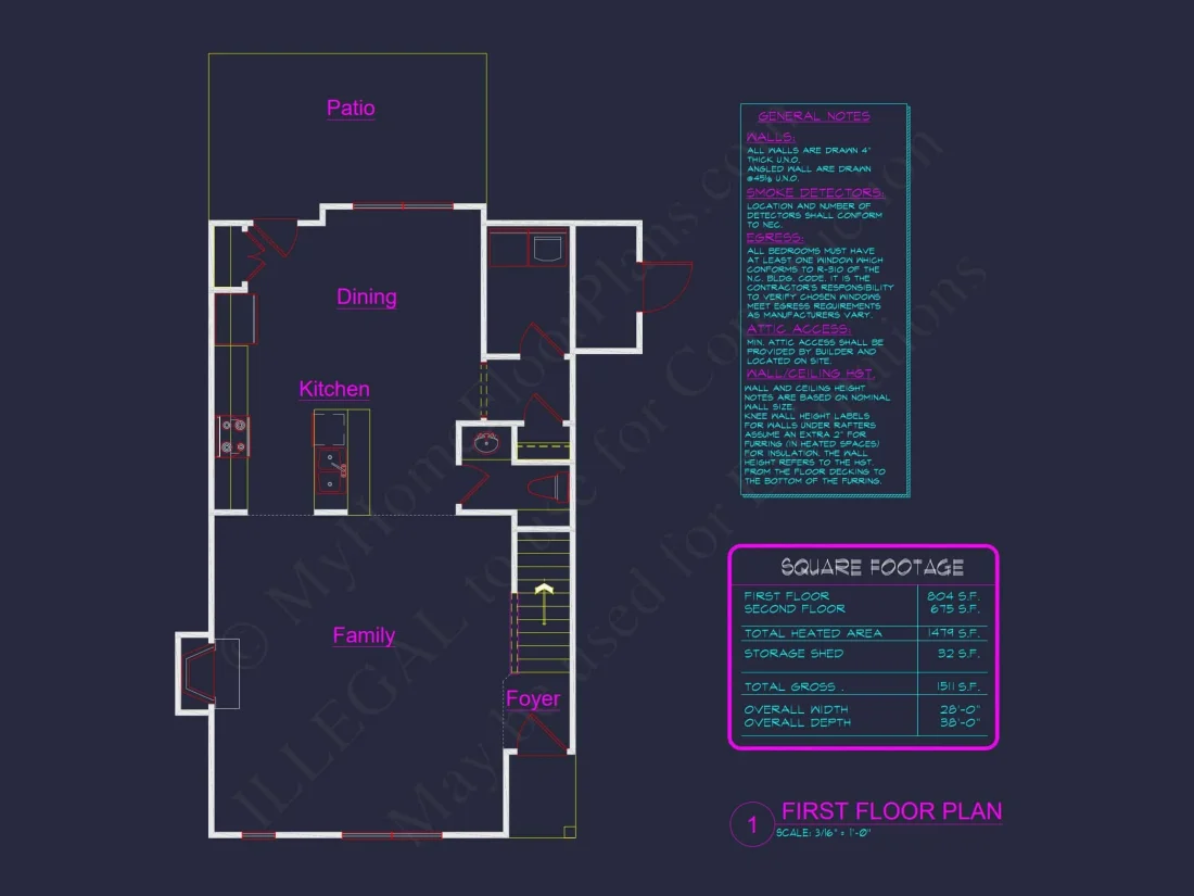 Modern 2-Story house Plan with CAD Architecture and Floor Designs