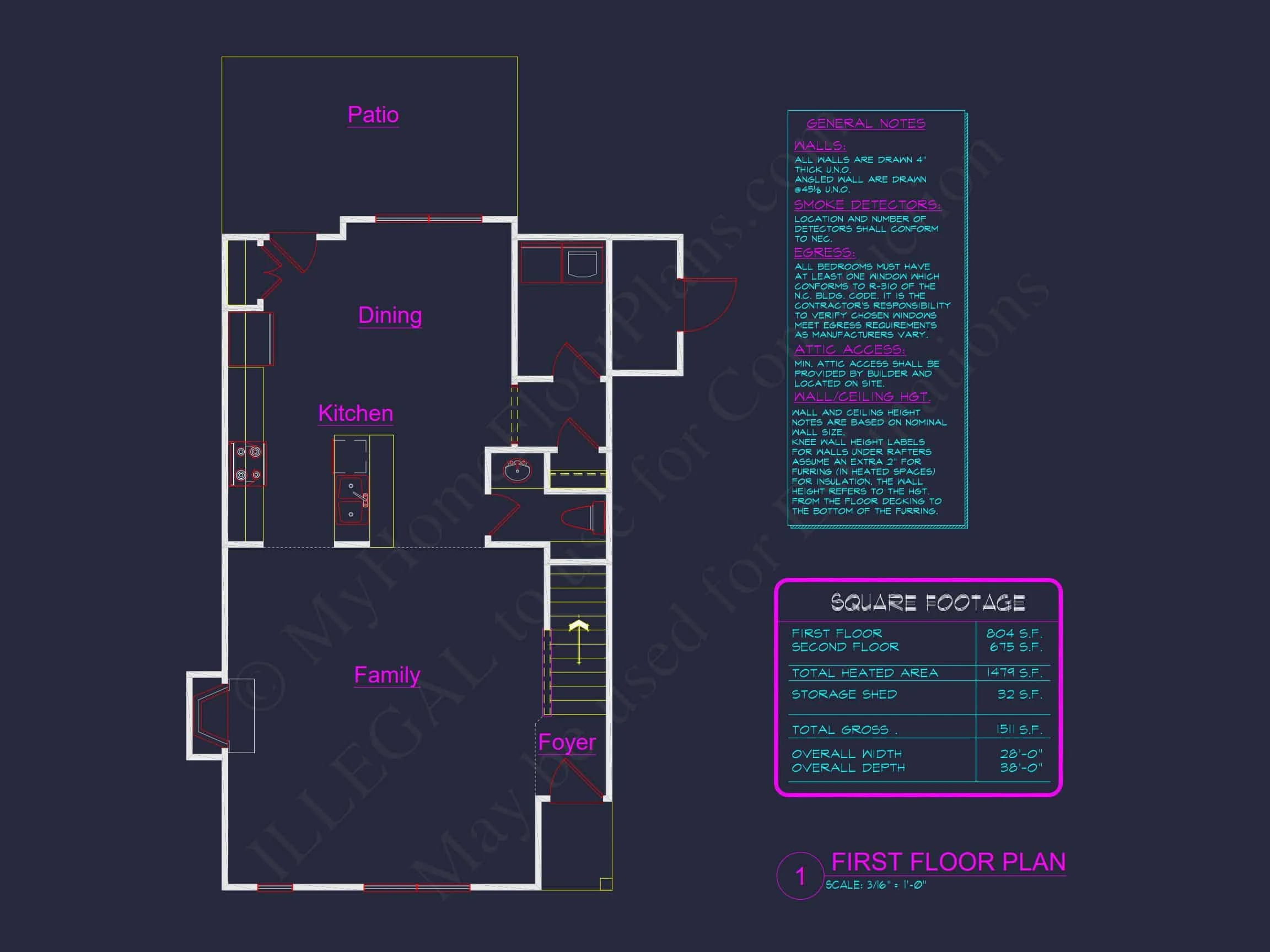 Modern 2-Story house Plan with CAD Architecture and Floor Designs