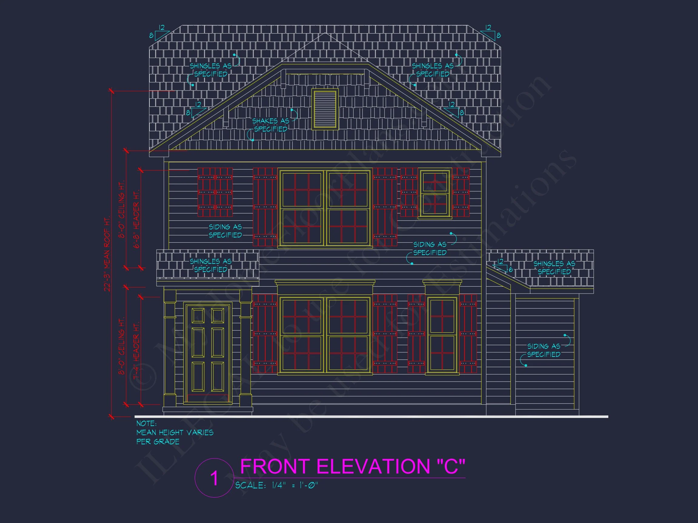 Modern 2-Story house Plan with CAD Architecture and Floor Designs