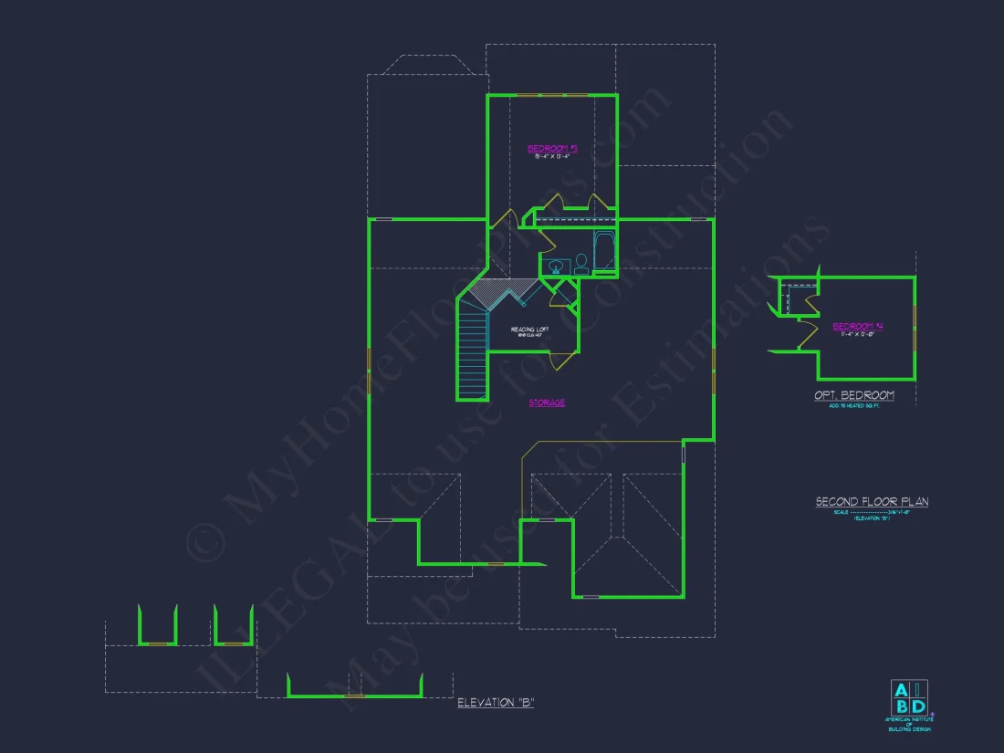 Beautiful 1.5-Story house Plan with CAD Designs & Floor Plan