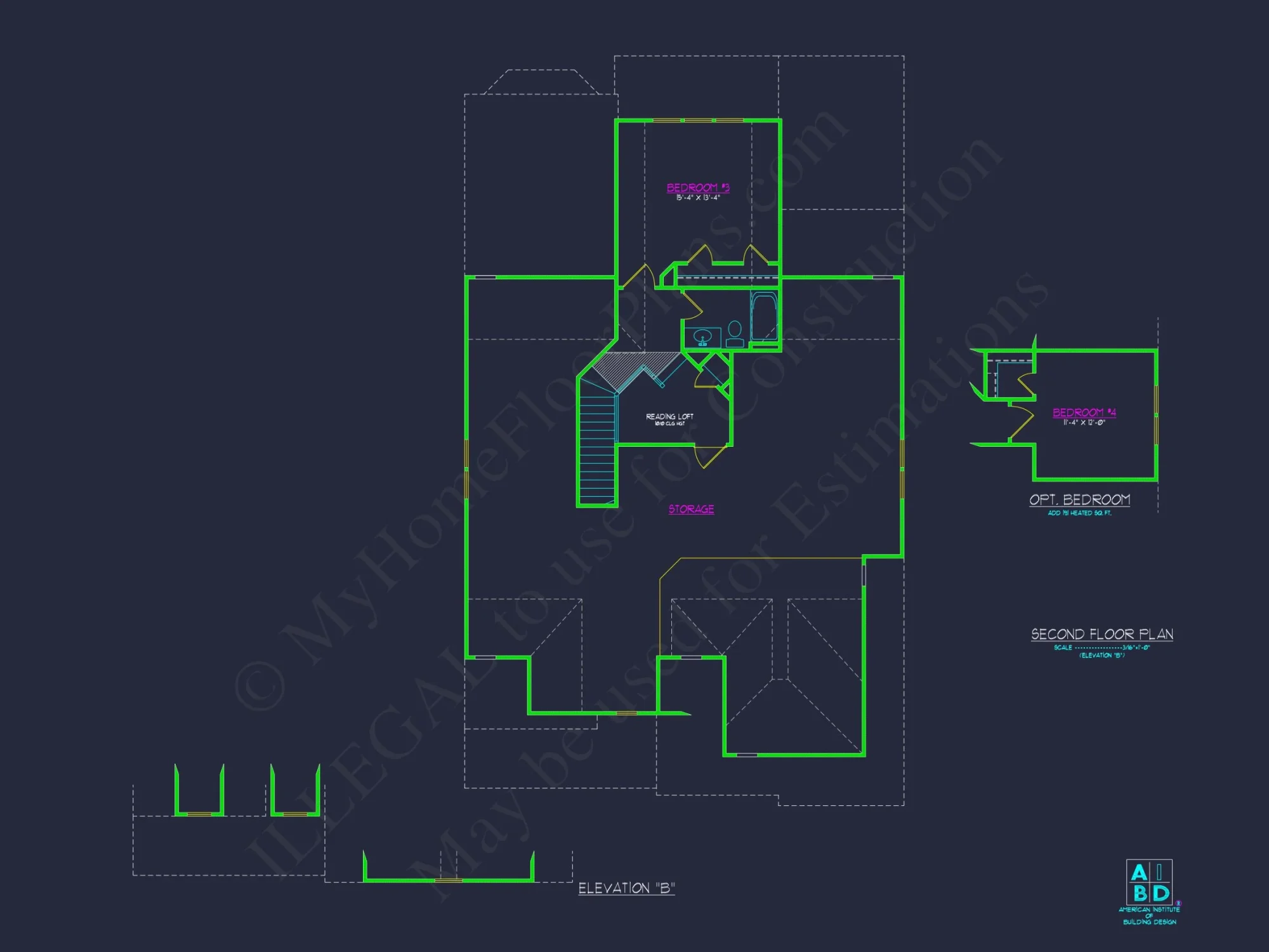 Beautiful 1.5-Story house Plan with CAD Designs & Floor Plan