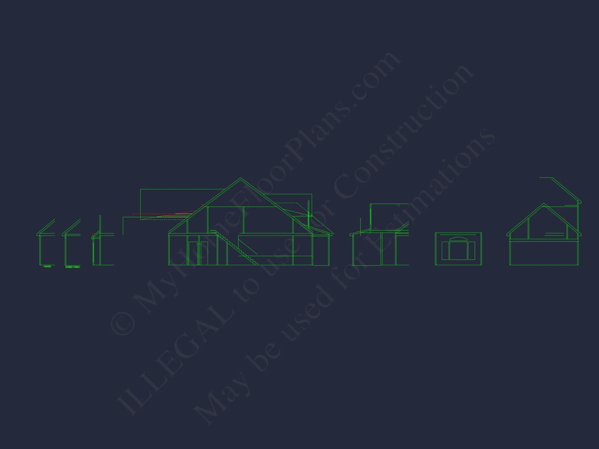 Beautiful 1.5-Story house Plan with CAD Designs & Floor Plan