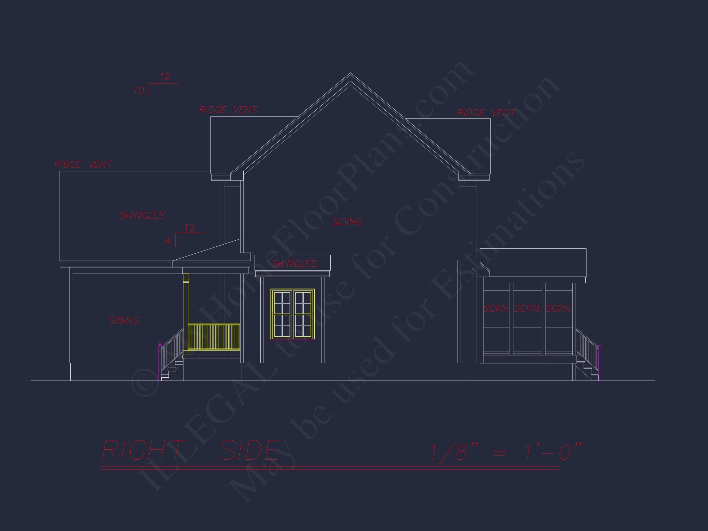 9-1815 HOUSE PLAN -Traditional Home Plan - 3-Bed, 2.5-Bath, 1,950 SF 3 2-Story house Plan with 3 Bedrooms, CAD Designs & Blueprint