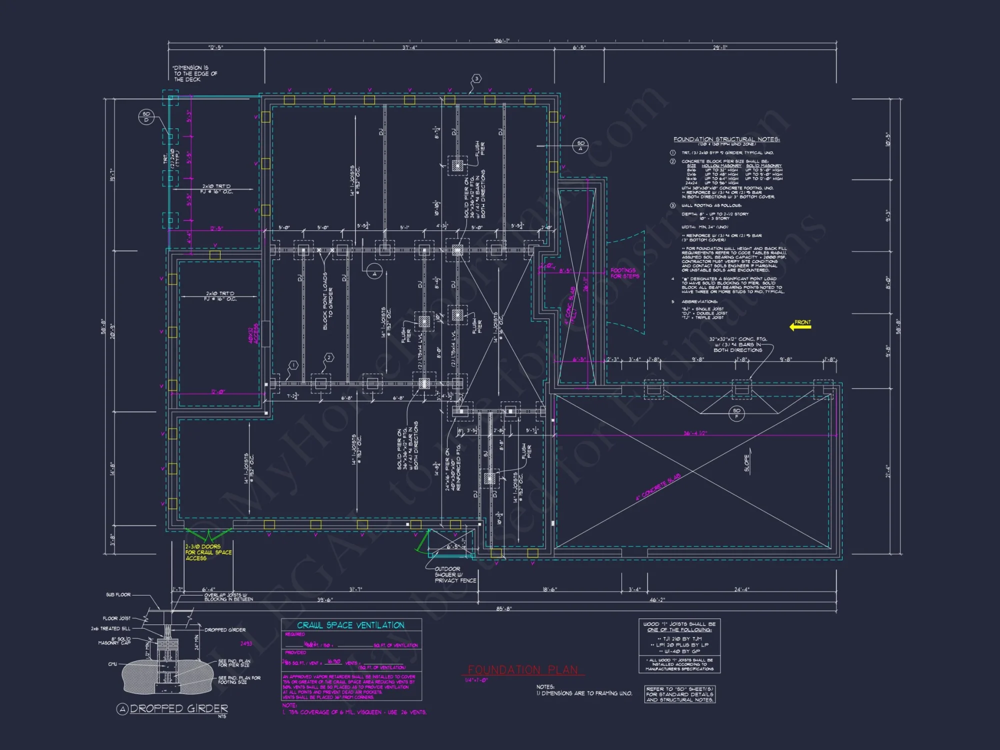 Elegant house Plan with 2 Stories and Colonial Farmhouse Style