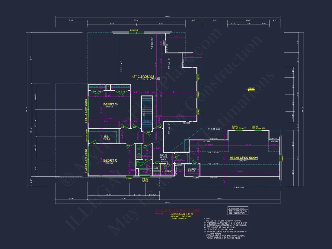 Elegant house Plan with 2 Stories and Colonial Farmhouse Style