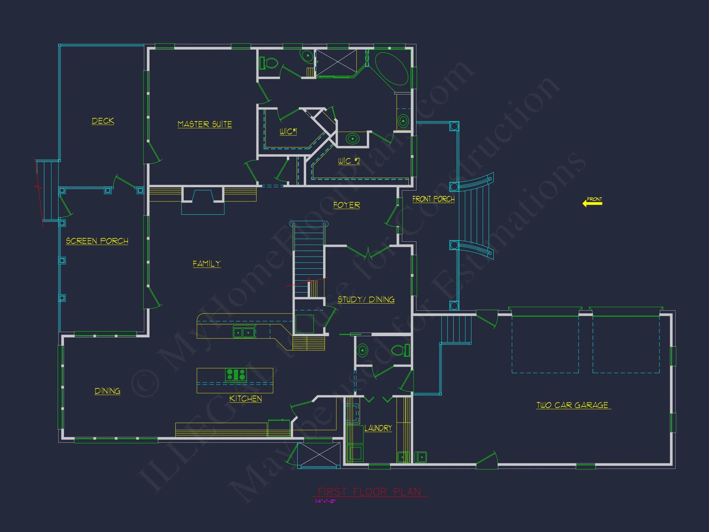 Elegant house Plan with 2 Stories and Colonial Farmhouse Style