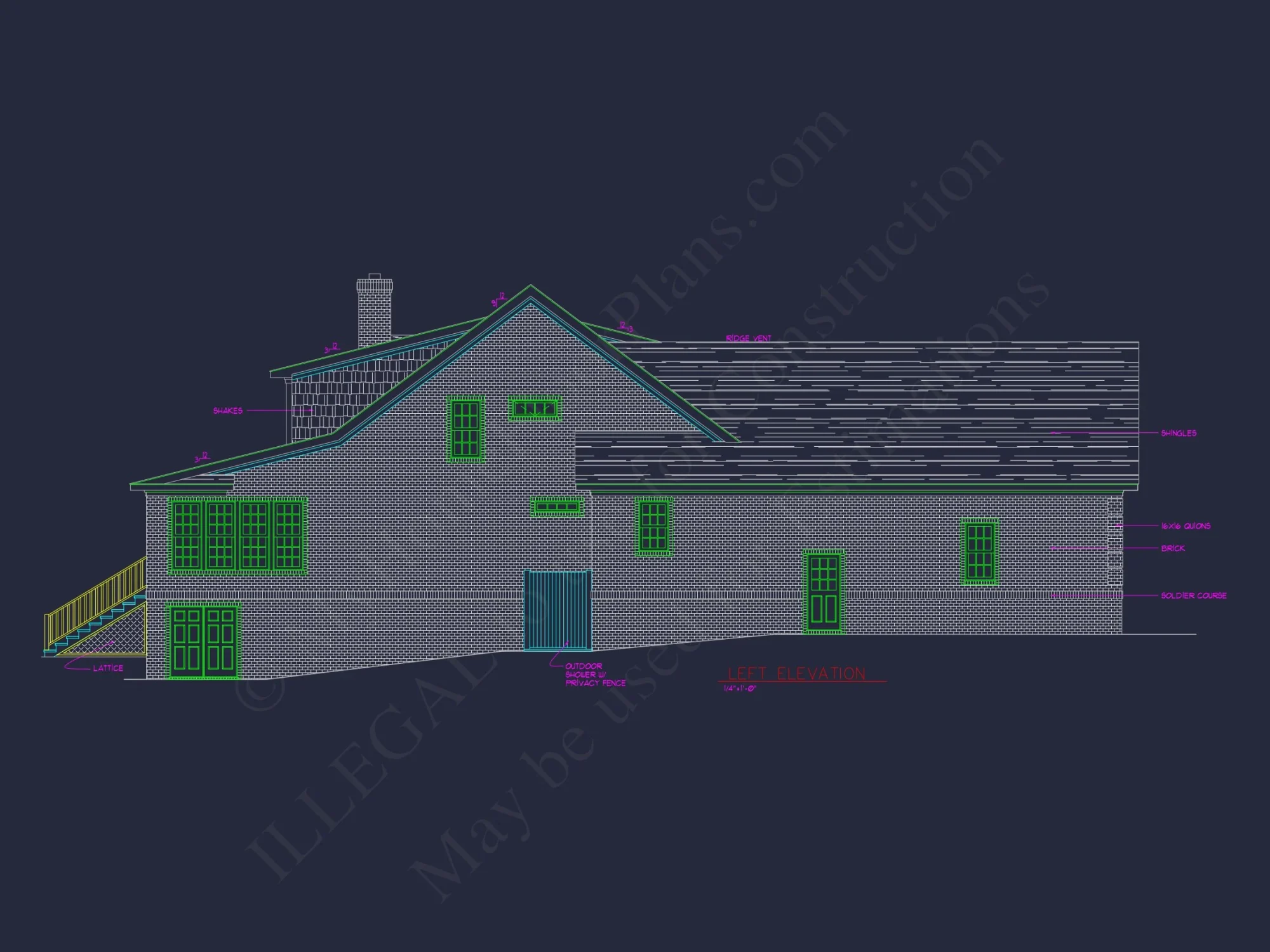 Elegant house Plan with 2 Stories and Colonial Farmhouse Style