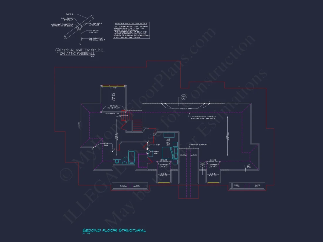 Classic 2182 Sq. Ft. house Plan with Open Floor Blueprint