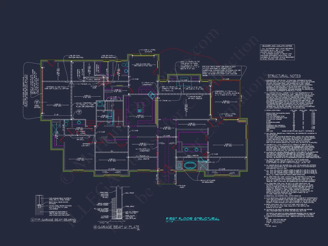 Classic 2182 Sq. Ft. house Plan with Open Floor Blueprint