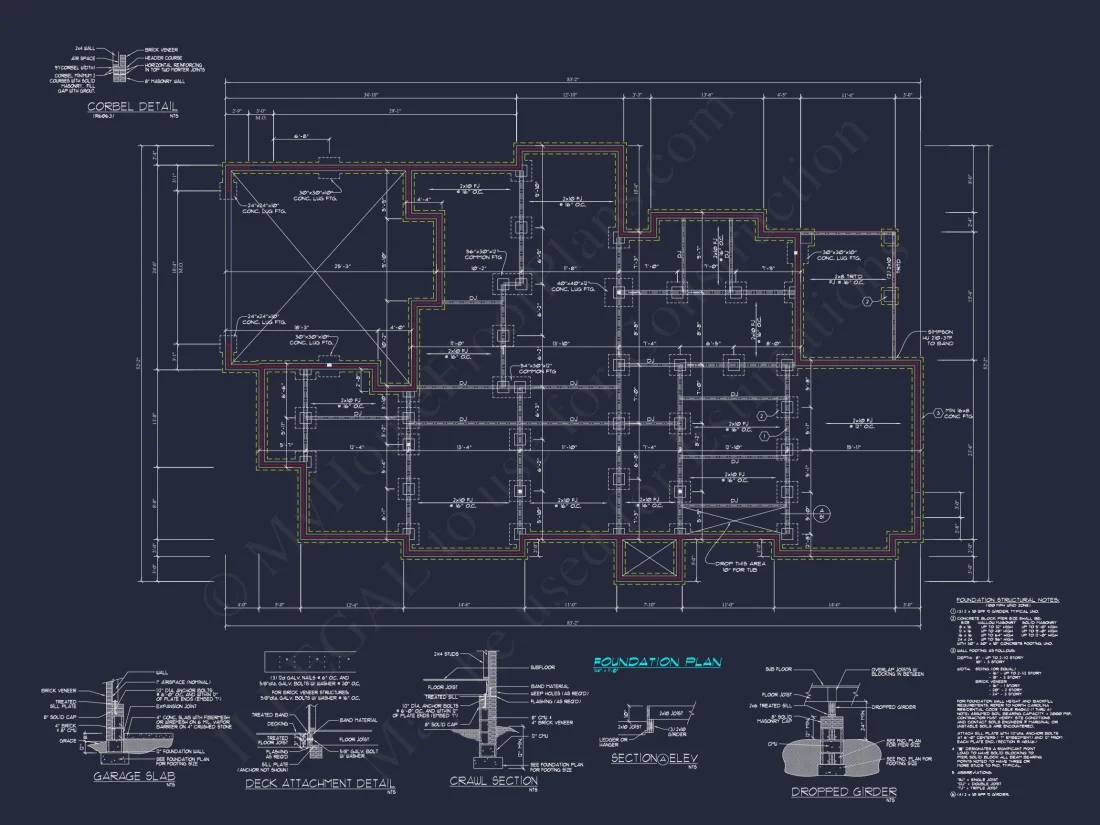 Classic 2182 Sq. Ft. house Plan with Open Floor Blueprint