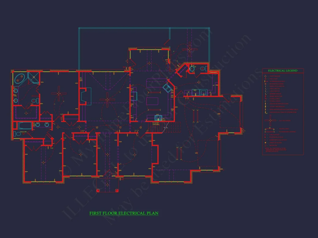 Classic 2182 Sq. Ft. house Plan with Open Floor Blueprint