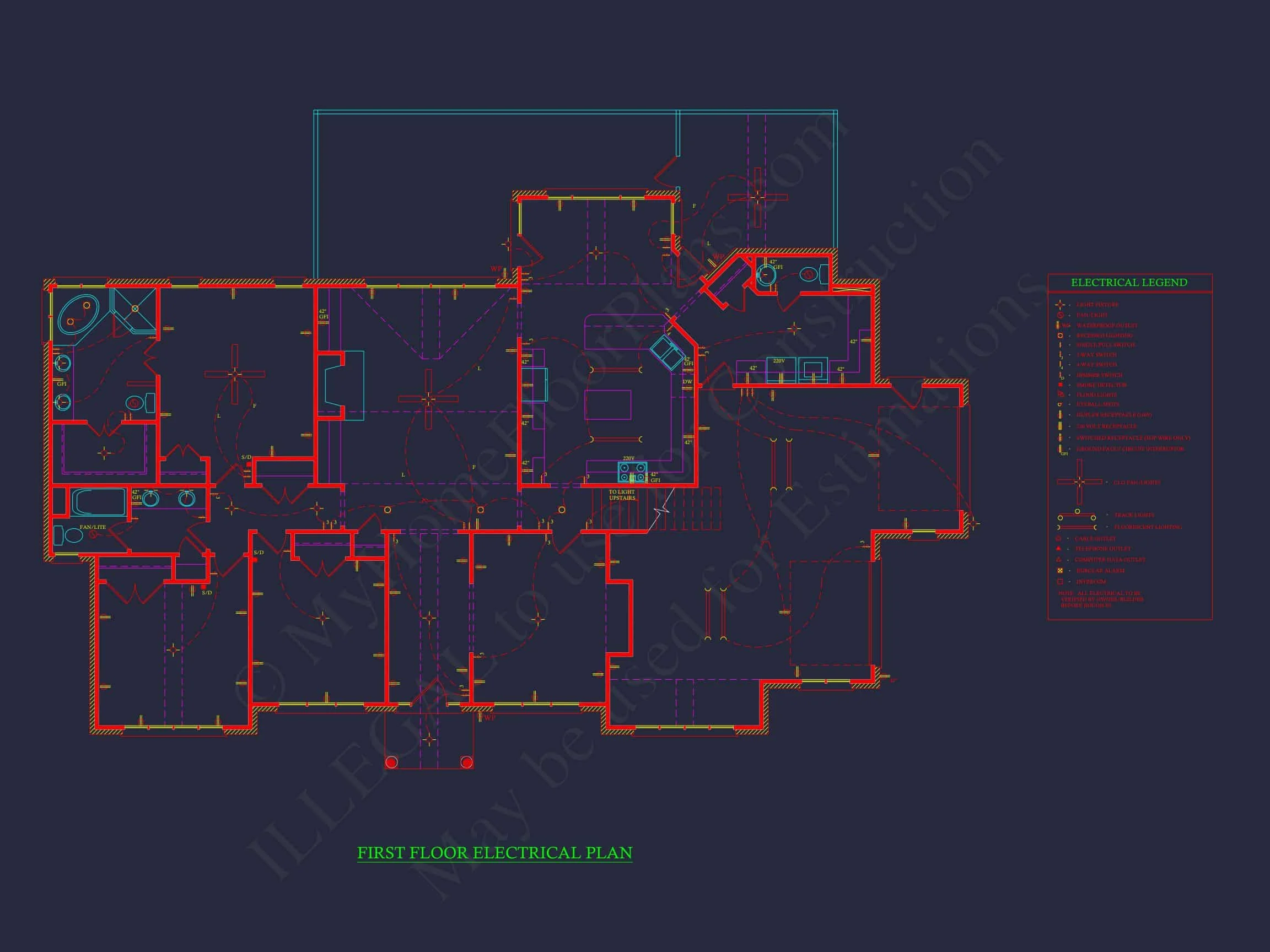 9-1757 HOUSE PLAN -Traditional Home Plan - 3-Bed, 2-Bath, 2,182 SF 8 Classic 2182 Sq. Ft. house Plan with Open Floor Blueprint